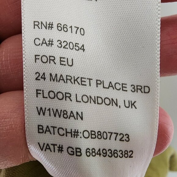 Urban Outfitters Bohemian Christina Tapered Wrap Pants Joggers Linen Blend Green - Picture 8 of 11